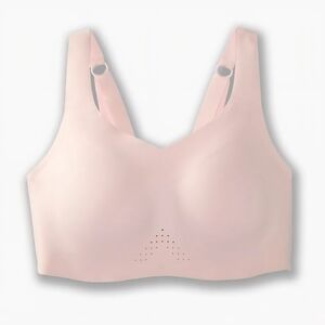 Brooks Underwire Sports Bra Pink Adjustable Straps Back Closure 42C